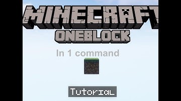 how I made one block with 1 command | minecraft