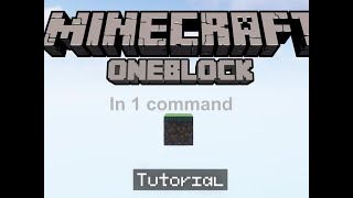 how I made one block with 1 command | minecraft