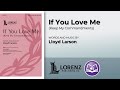 If You Love Me | Lloyd Larson