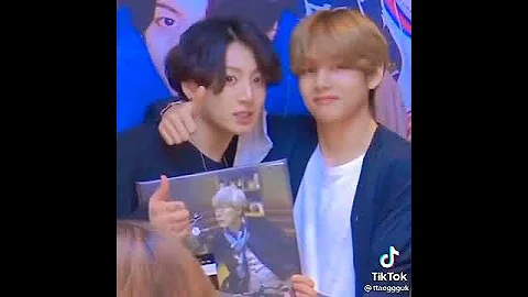 they always in their own world... 😇🐰🐯♥️ #taekook #vkook #bts #kookv