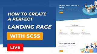 #3 Live Coding | How To Create A Perfect Landing Page Using HTML CSS JS | UI Kit Framework