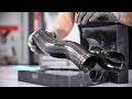 Making complex carbon fibre tubes using a splitmould