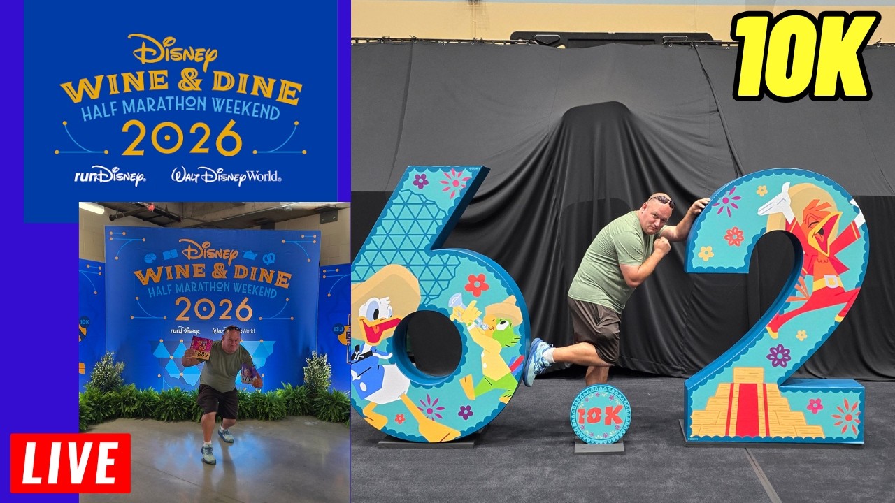 🔴Live Run Disney wine and dine 10k 10/24/2026