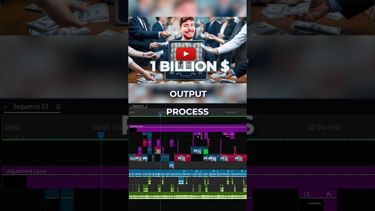 Output vs Process #adobepremierepro #videoediting #premierepro #aftereffects