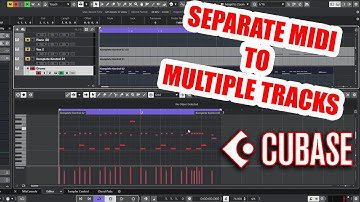 How to Split Midi Track Into Multiple Tracks in Cubase [ Dissolve Part to Separate By Note Pitch ]