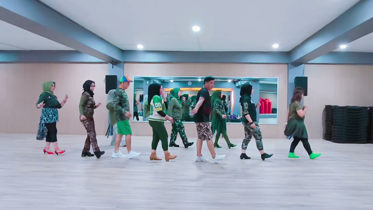 Ngapain Repot - Line Dance / Demo : Okami Studio Palembang 