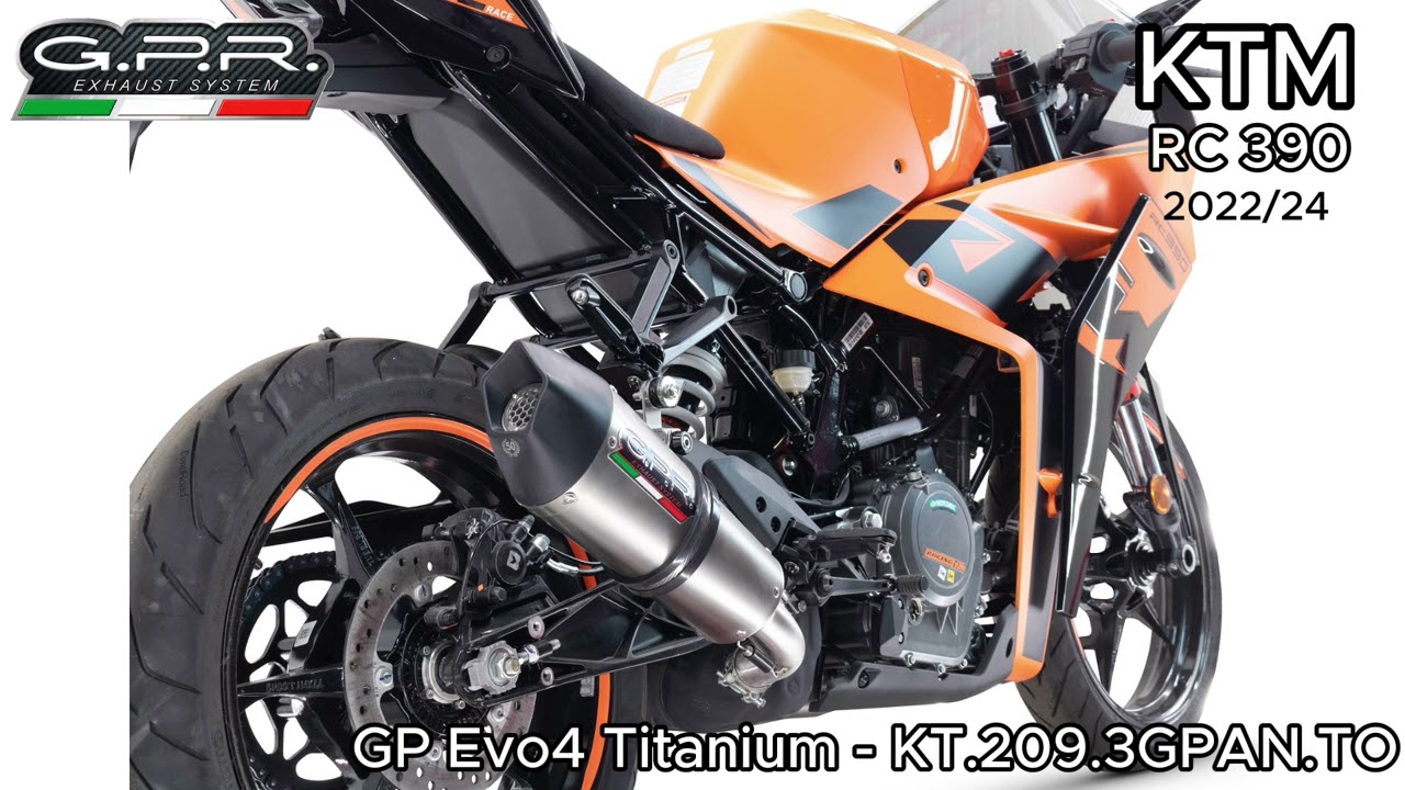 GPR exhaust compatible with Ktm RC 390 2022-2024, New Grand Prix