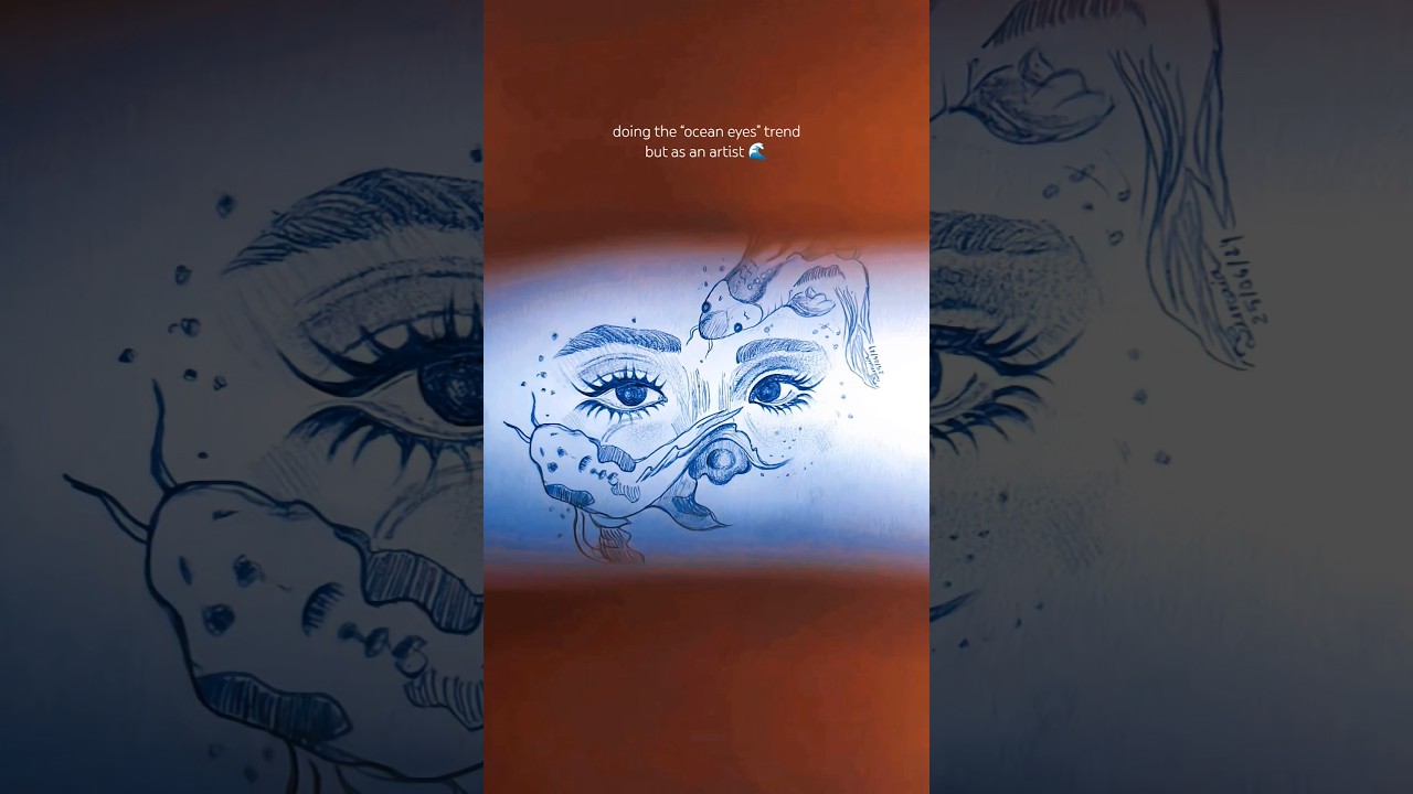 joining the “ocean eyes” trend as an artist 🌊 