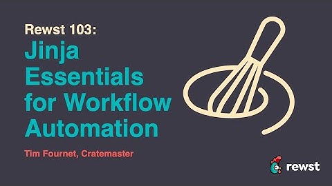 Rewst 103: Jinja Essentials for Workflow Automation