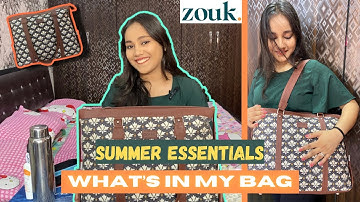 Whats In My Bag | Zouk Honest Review | Geeta Dayma Vlogs