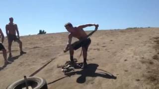 Uphill Tire Pull Demo