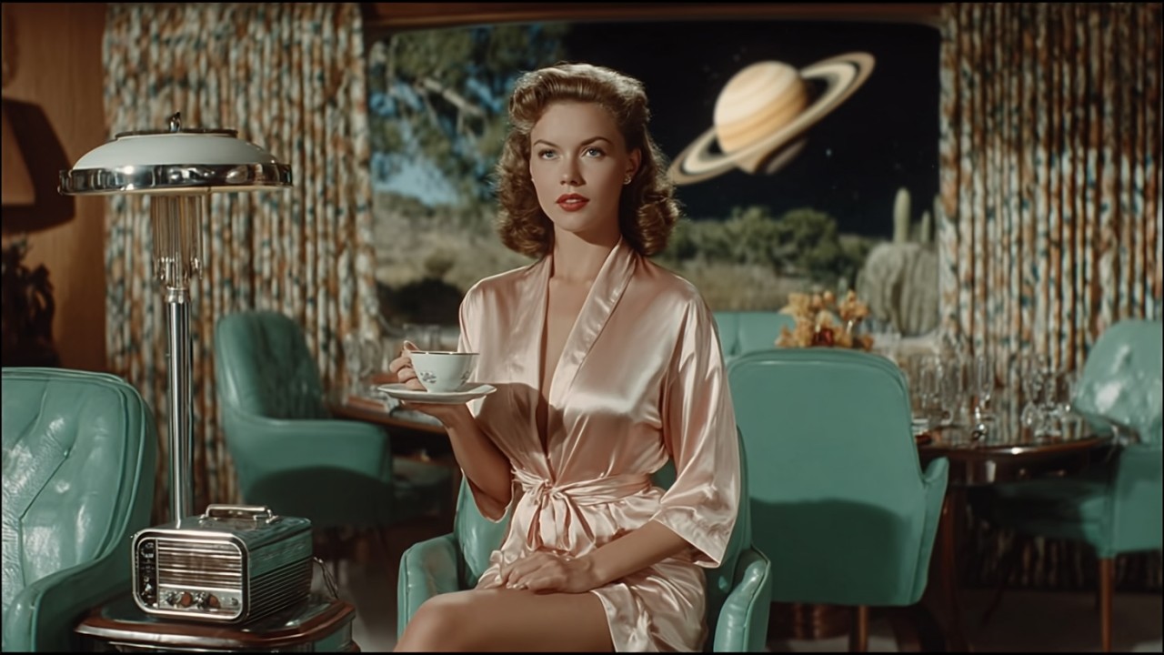 Retro-Future Jazz: Relaxing Music in a 1950s Atomic Futuristic Dream