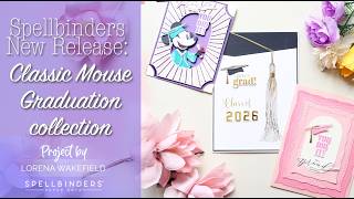 🎓 Sophisticated Graduation Cards! ✨Classic Mouse Graduation collection / Spellbinders