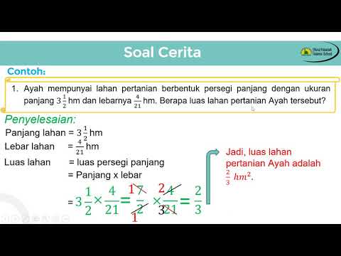 Soal cerita perkalian dan pembagian pecahan 