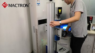 laser marking machine with 360 degree rotate head.