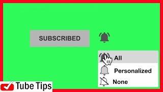 FREE DOWNLOAD Subscribe Button Green Screen Animation Video