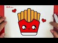 Cmo dibujar unas lindas patatas fritas paso a paso jack dibujos