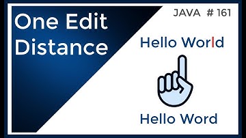 Coding Technical Interview - One Edit Distance
