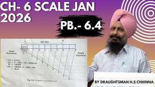 CH-6 SCALES PB- 6.4 Jan 2026 | Engineering Drawing (EDG) | B.Tech First year | easy method