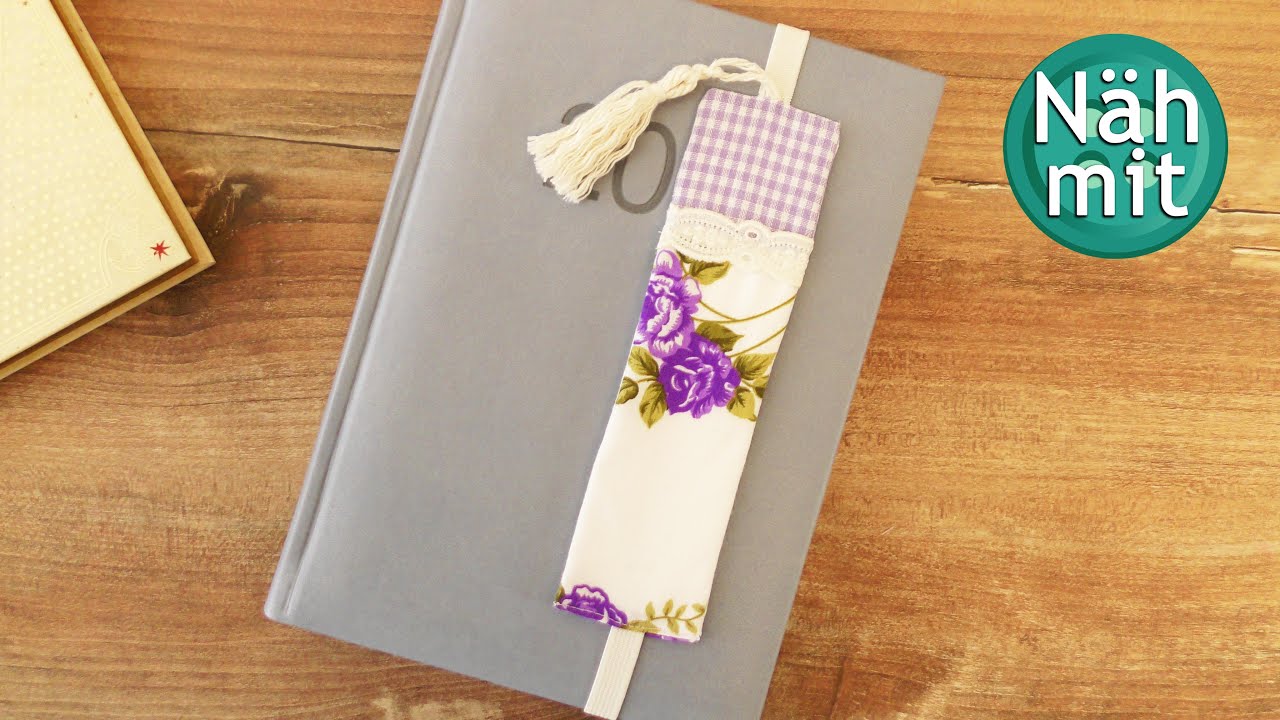 Lesezeichen aus Stoff nähen | DIY Dekoideen | Näh mit mir