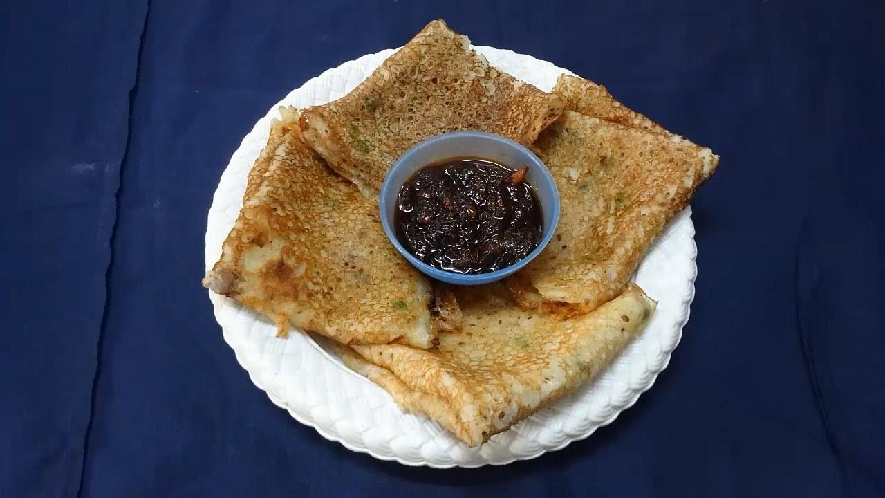 Rava Dosa Preparation in Telugu (రవ్వ దోసెలు తయారీ) YouTube