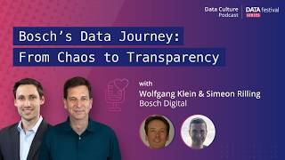 Bosch’s Data Journey: From Chaos to Transparency with Wolfgang Klein & Simeon Rilling, Bosch Digital