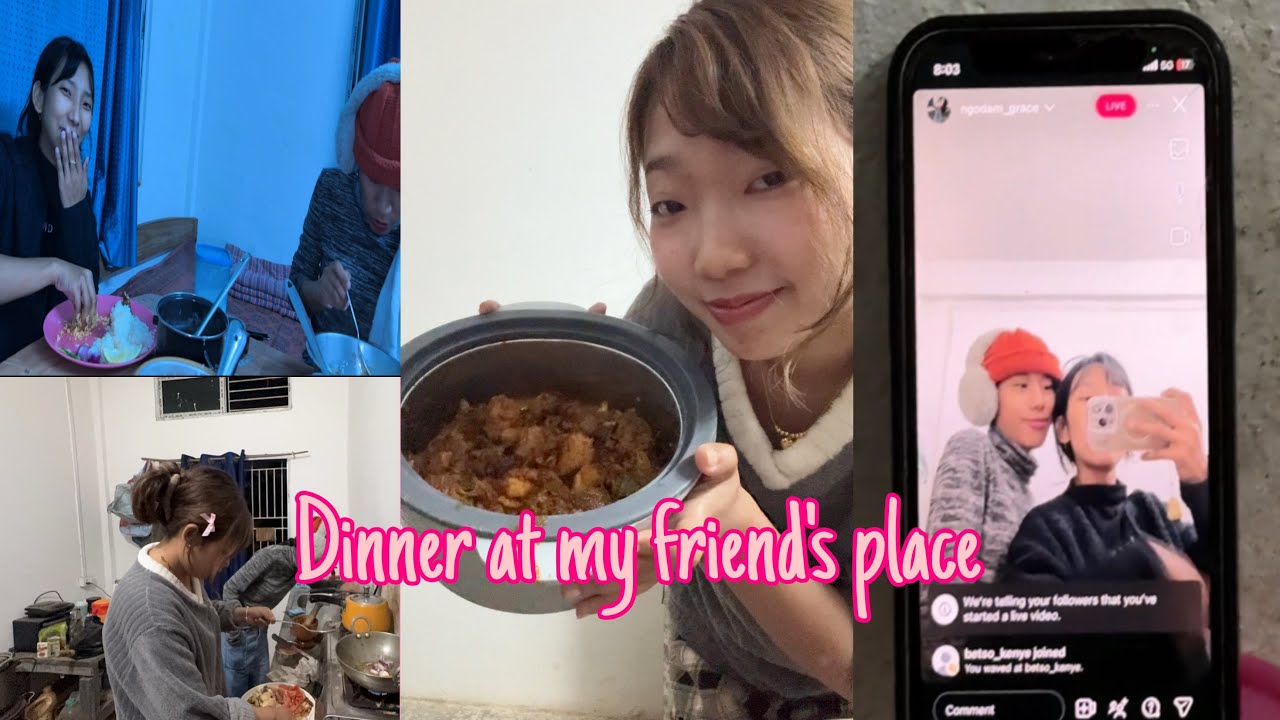 Cooking chicken at my friend’s place | Simple homemade dinner