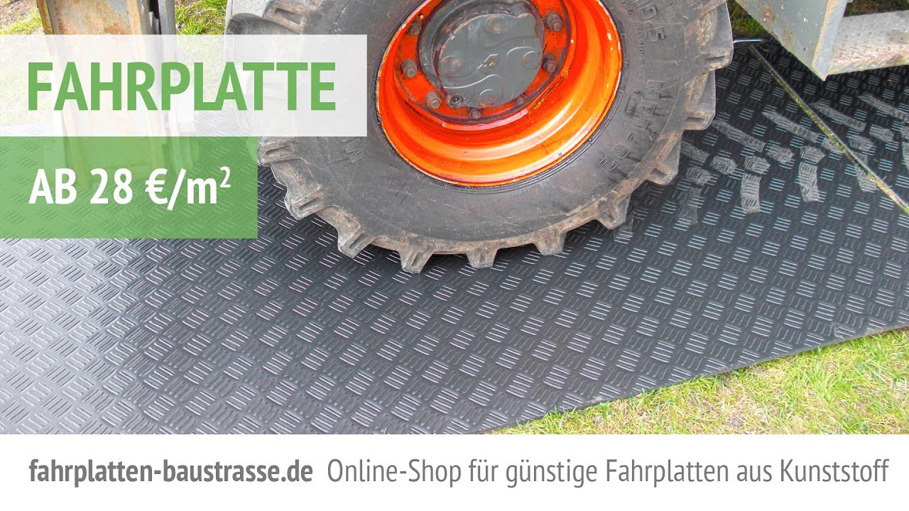 Strukturtierte Fahrplatten aus Kunststoff
