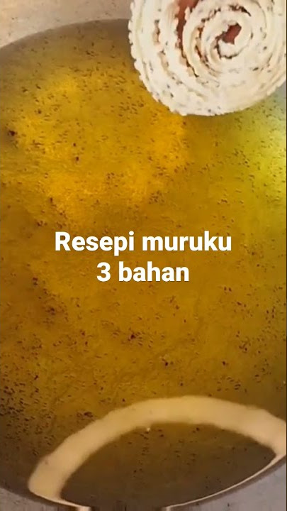 Resepi muruku 3bahan.. sedap dan mudah