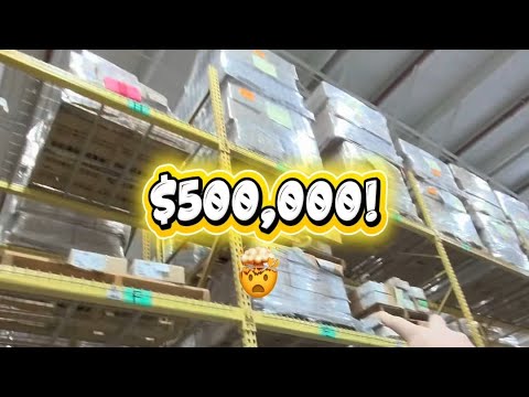 I paid less than $4000 for half a million in inventory - 204 pallets! 