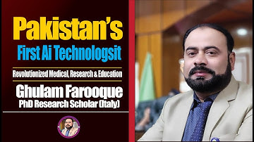 Maak kennis met Ghulam Farooque, de eerste AI-technoloog van Pakistan | Kunstmatige intelligentie...