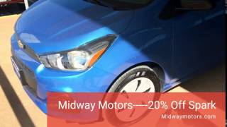 Chevy Cruze 20% off. Midway Motors Hutchinson ks.