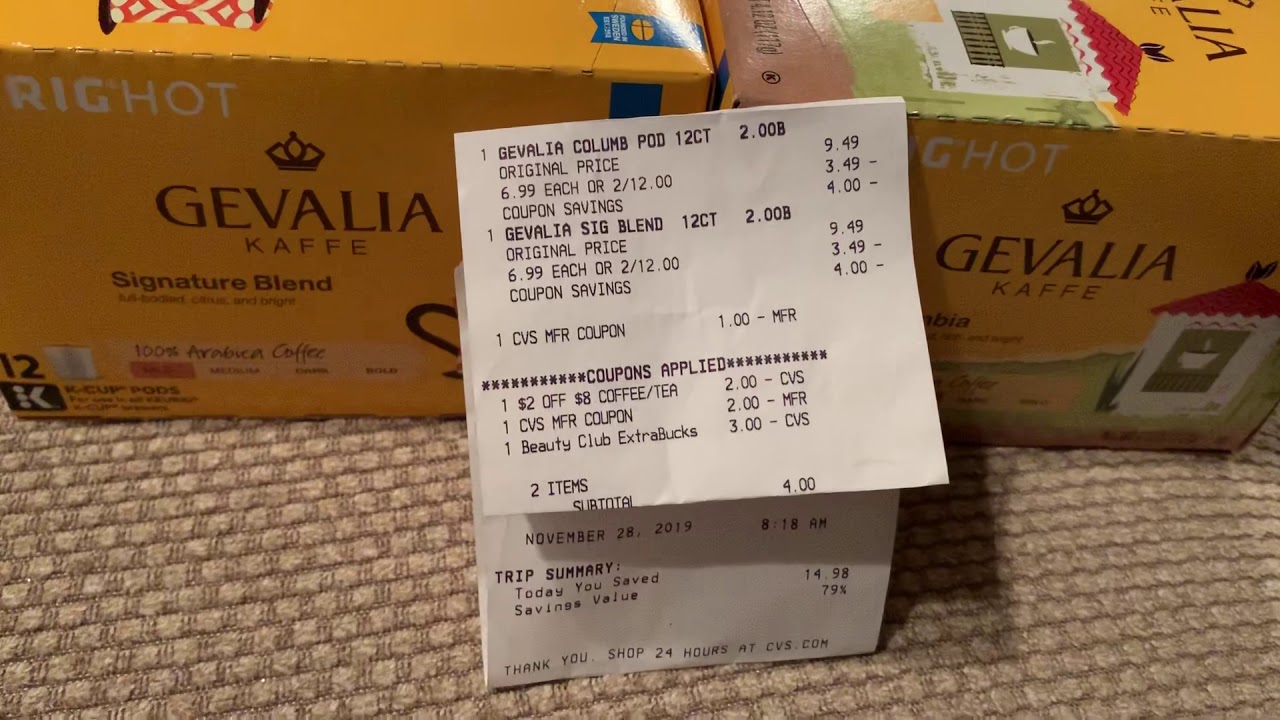 CVS Coffee Rebates saved 14.98 YouTube