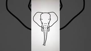 How To Draw Animals | Drawing and Coloring an Elephant #art #drawing #howtodraw #animals