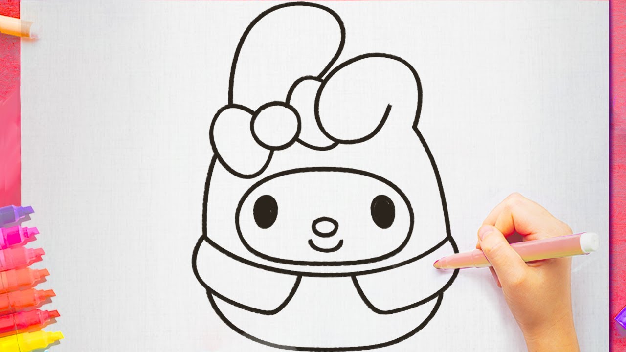 How to draw MY MELODY hello kitty and friends - SANRIO 