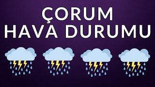 Çorum 15 Günlük Hava Durumu