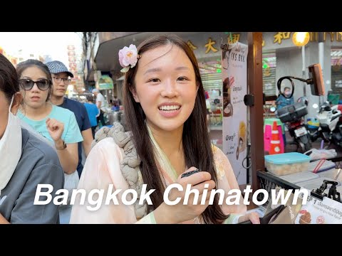 500 baht street food tour in Bangkok Chinatown ft @PetchZ