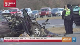 One killed in crash on I-77 in Charlotte, NC