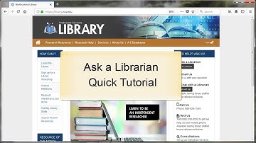 Ask a Librarian Quick Tutorial Video