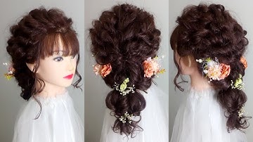 hướng dẫn làm tóc cô dâu , tóc dợn sóng, tóc bới, tóc tết, tóc xõa, các kiểu tóc đẹp (P50)