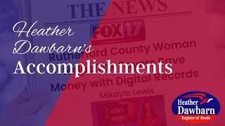 Heather Dawbarns Accomplishments As Rutherford County Register Of Deeds