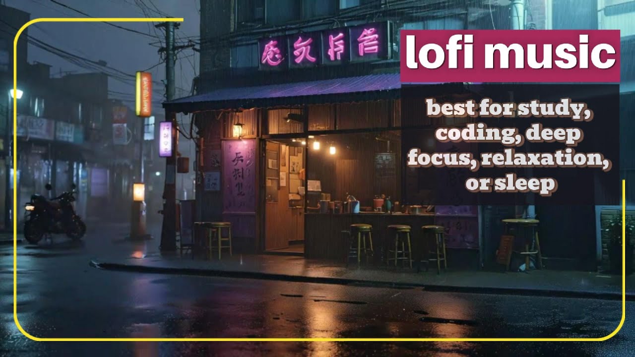 🌌 You’re the Only One Awake: Rainy City Solitude 🏮 Mellow Lofi Session