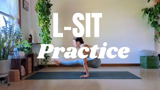 L-Sit Strengthening & Practice| #lsit #yoga #calisthenics