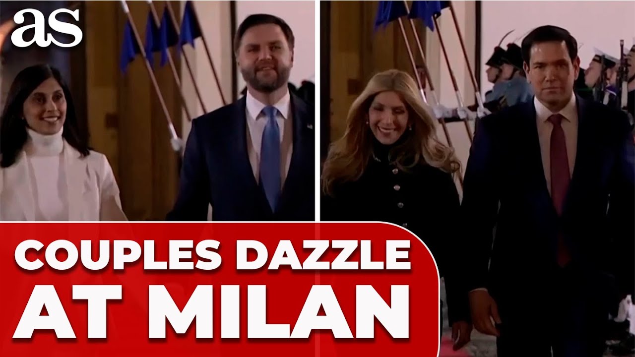JD VANCE and MARCO RUBIO make GRAND ENTRANCE with WIVES at MELONI'S MILAN welcome