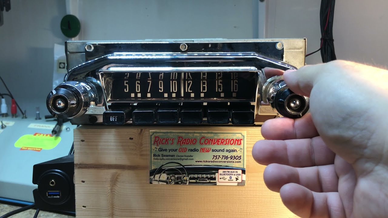 1953 Mercury Monterey AM Radio conversion to AM FM AUX input and Bluetooth