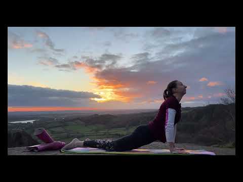 Gentle beginners yoga #3 at sunrise