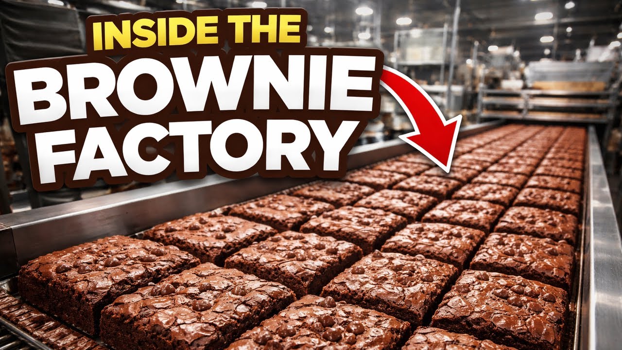 Inside the Brownie Factory – The Complete Chocolate Brownie Making Process