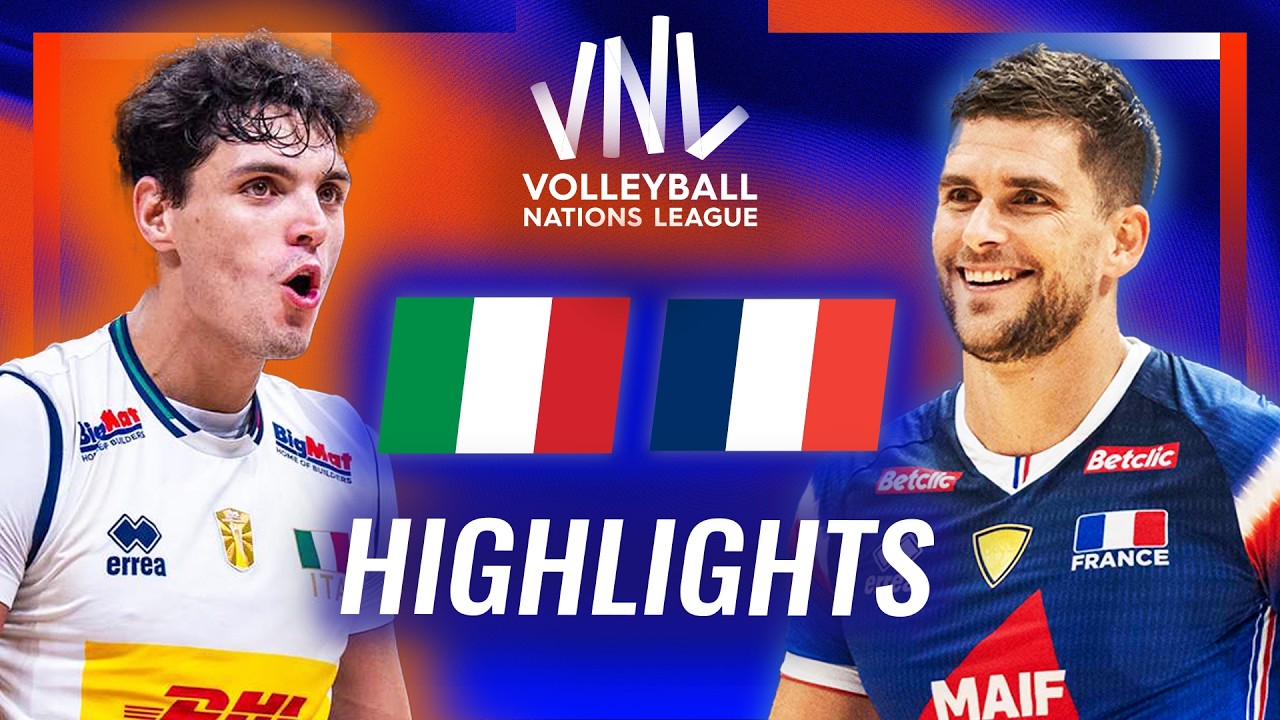 Italy 🇮🇹 vs. France 🇫🇷 - Highlights | Week 1 | Men's VNL 2026