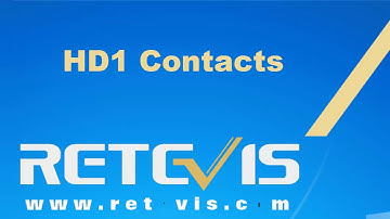 How to setup HD1 CONTACTS