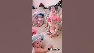 Video bayi kembar lucu bikin gemes